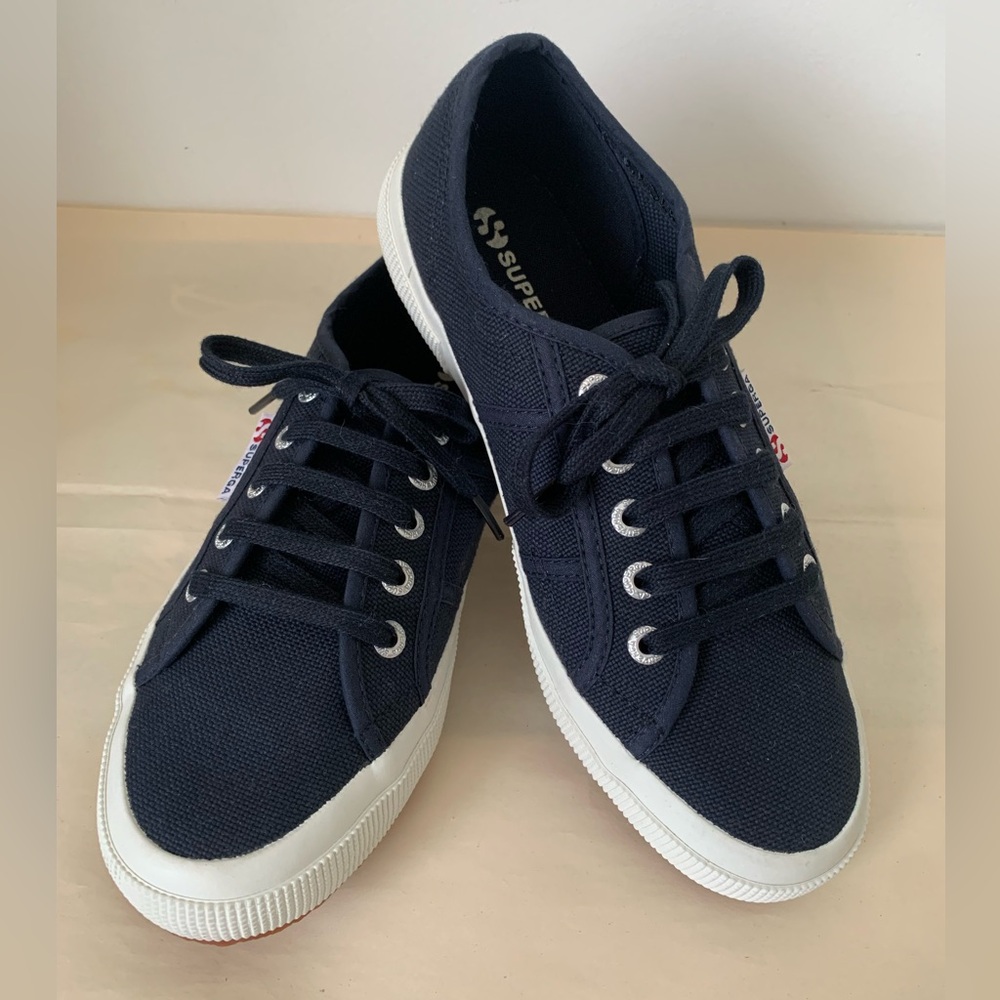 Superga Cotu Classic sneakers, navy, size 38 (7.5 US). NWOT-no box. Never worn.